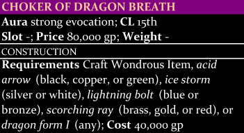 Choker of Dragon Breath